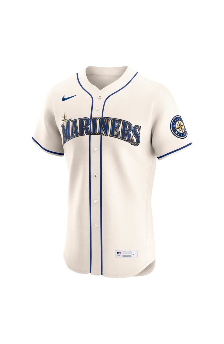 Nike Men's Nike Cream Seattle Mariners Alternate Elite Jersey, Alternate, color, 