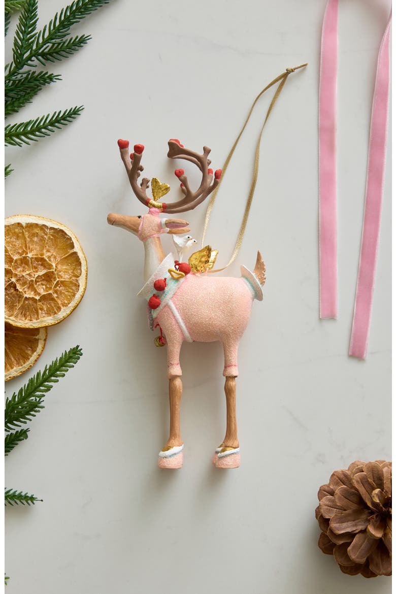 Patience Brewster Dash Away Cupid Ornament, Alternate, color, PINK