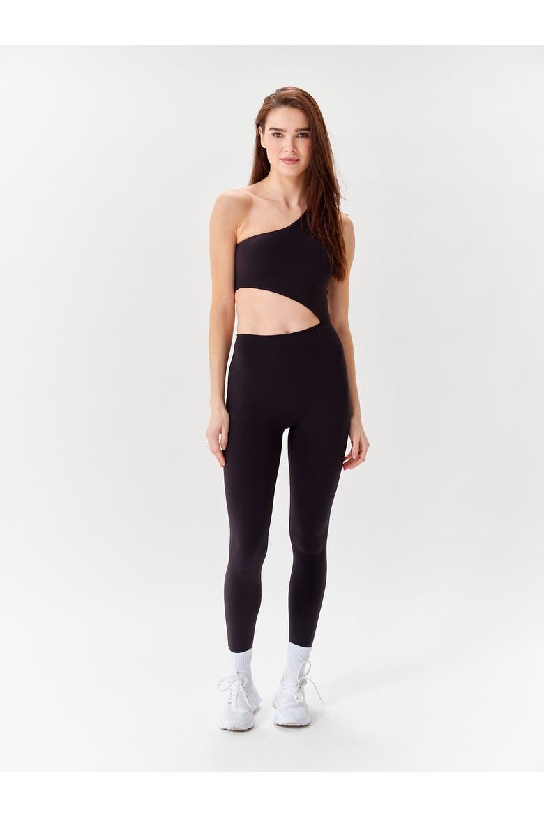 Off-Shoulder Jumpsuit, Main, color, Black