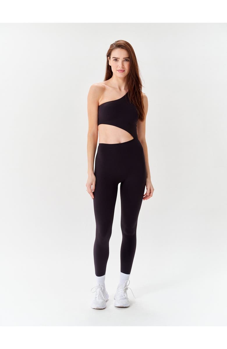 REVYVE ACTIVE Off-Shoulder Jumpsuit, Main, color, Black