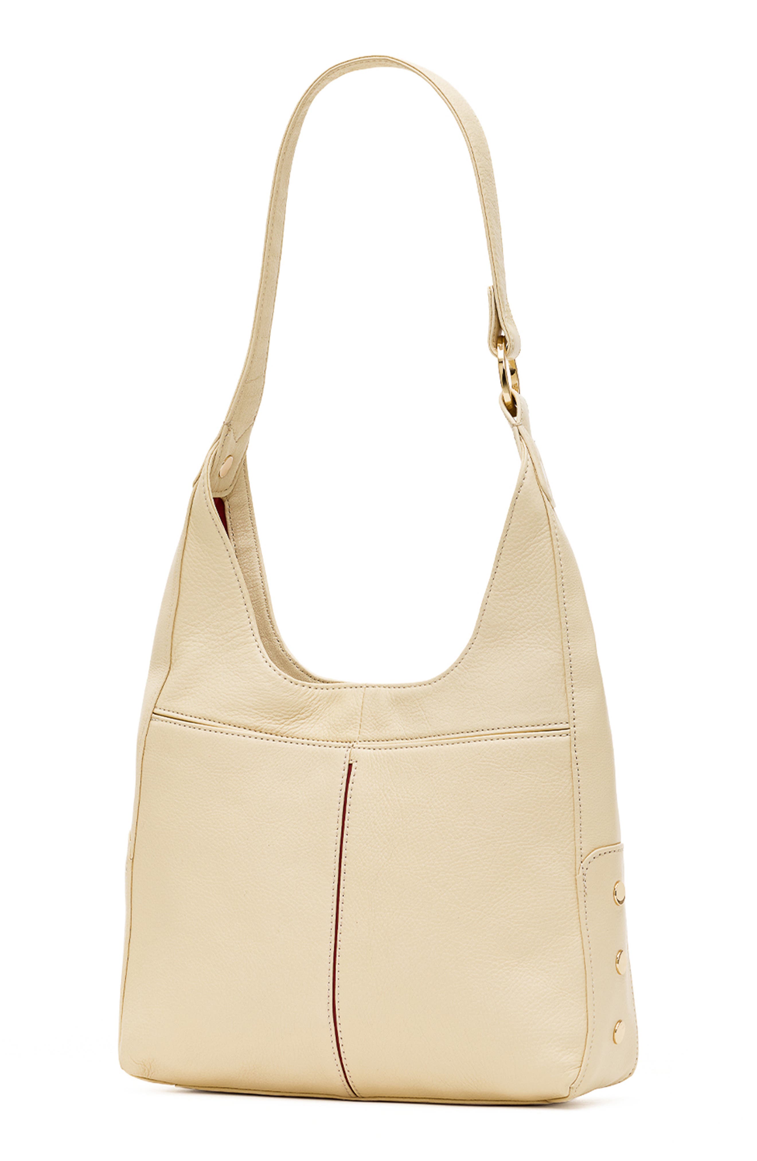 Tim Medium Leather Hobo Bag, Alternate, color, BELTED PARCHMENT/ GOLD