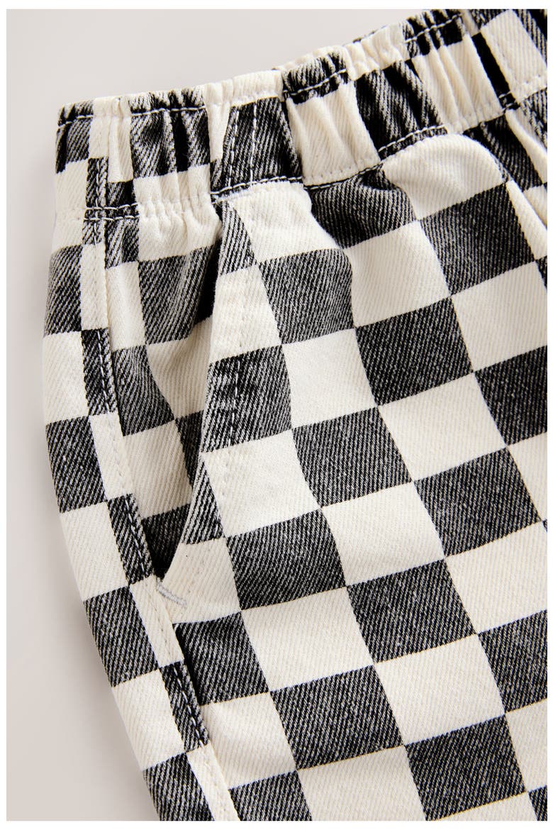 Kids' Checkerboard Pants, Alternate, color, BLACK