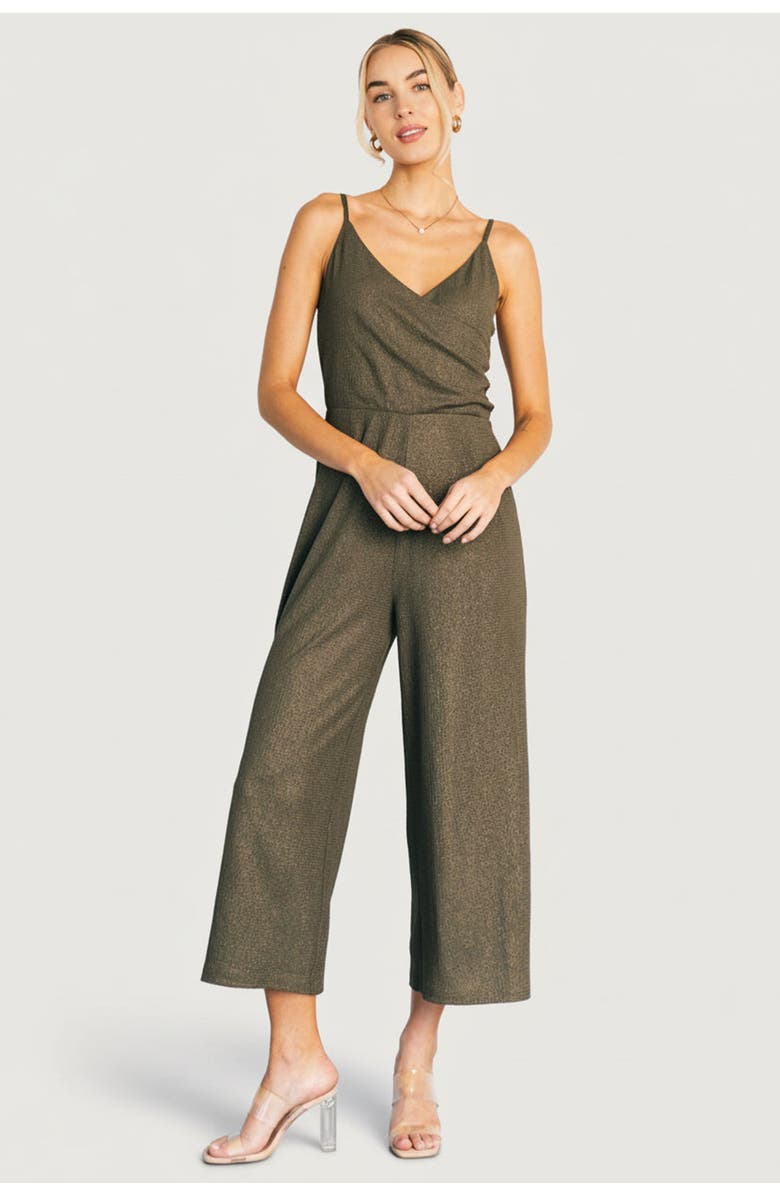 Baltic Børn Valencia Jumpsuit, Main, color, Olive Shimmer