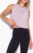 Spiritual Gangster Namaste Bolt Crop Cotton Graphic Tank