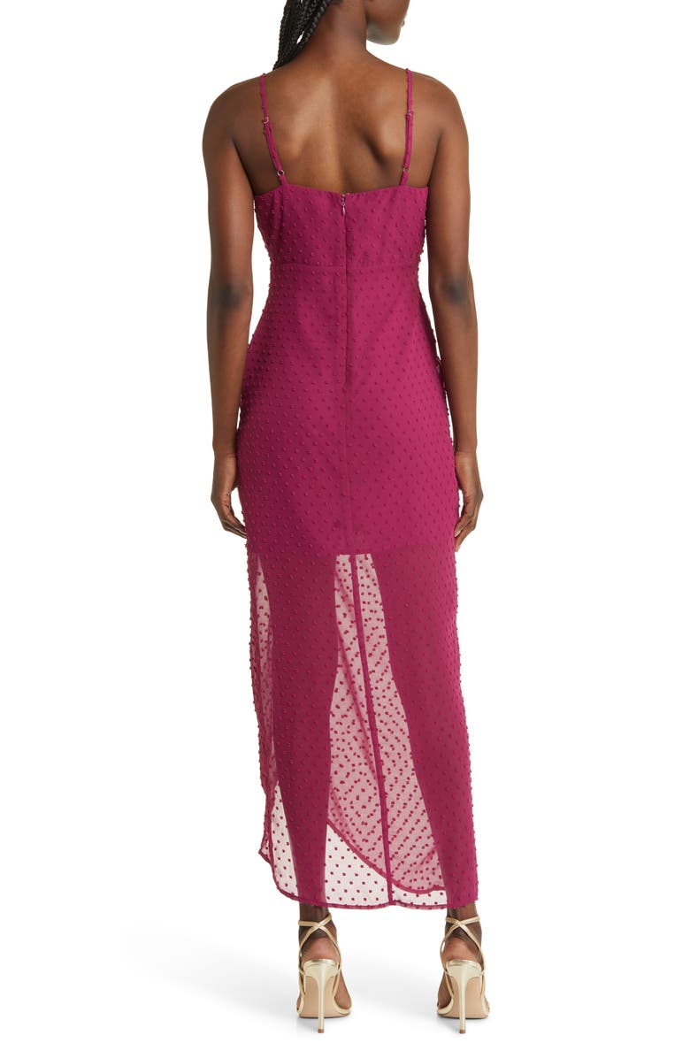 Lulus For Us to Dance Swiss Dot Gown, Alternate, color, 