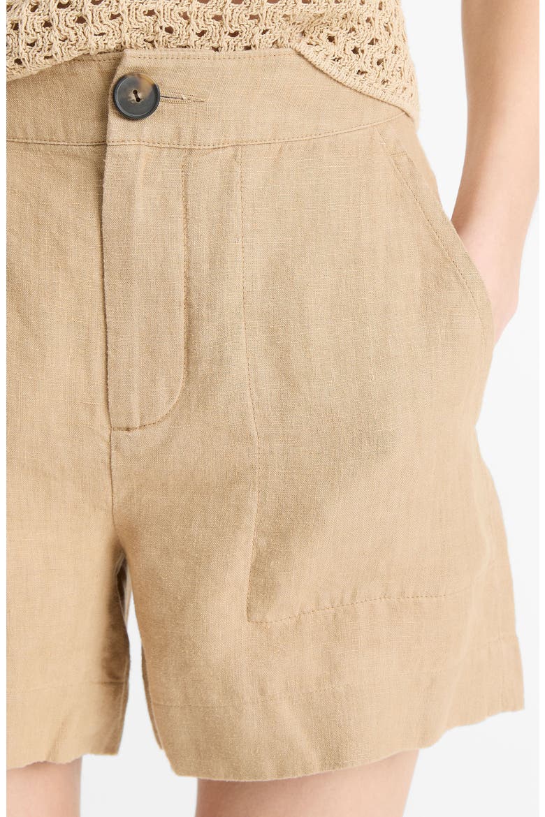 Hemp Shorts, Alternate, color, BRULEE