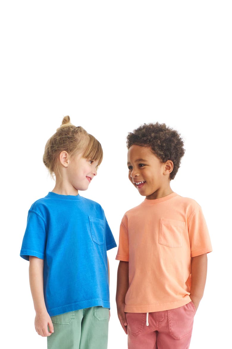 Kids Garment-Dyed Easy Pocket Tee, Alternate, color, Goldfish