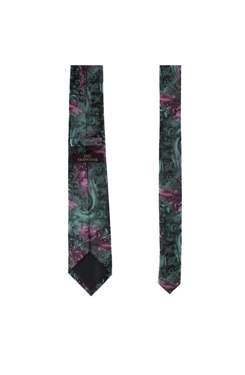 Trafalgar Big and Tall Arcane Storm Silk Novelty Neck Tie, Alternate, color, Multiple