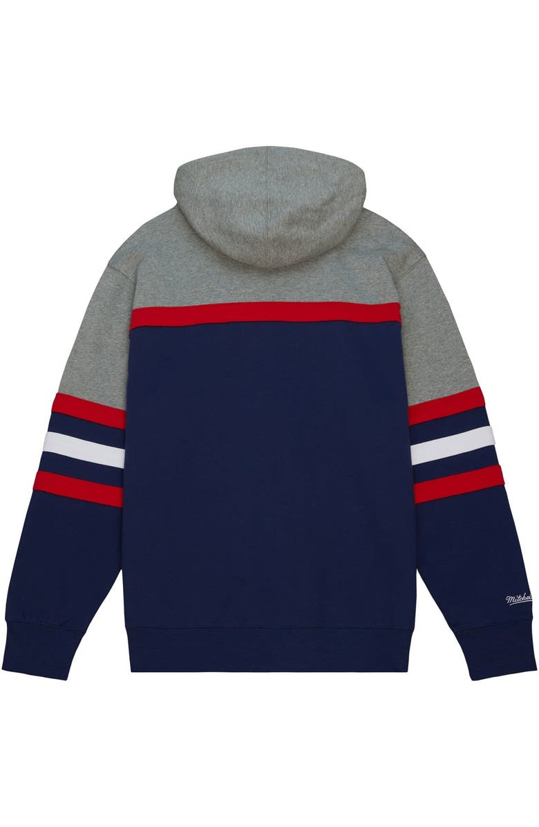 Mitchell & Ness Men's Mitchell & Ness Navy Howard Bison Head Coach Pullover Hoodie, Alternate, color, 