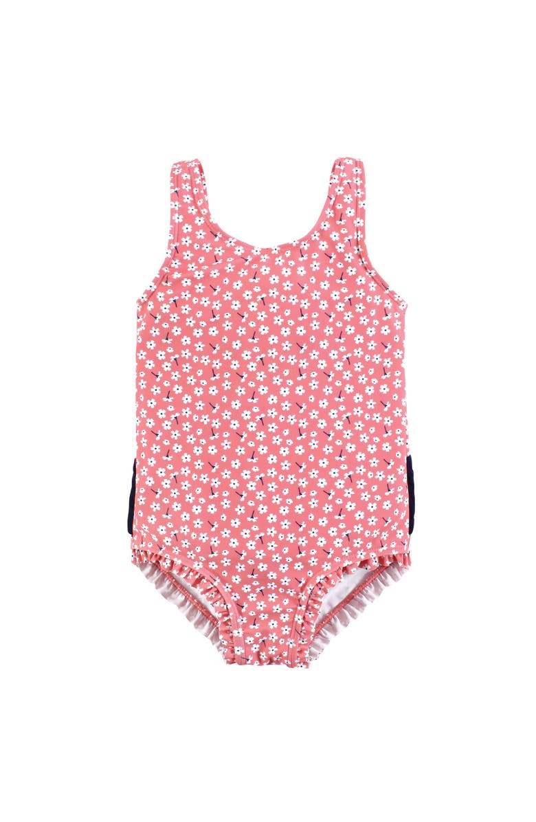 Hudson Baby Baby and Toddler Swimsuit, Main, color, Tiny White Flower