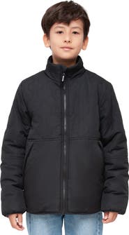 Rokka&Rolla Kids' Reversible Warm Fleece Puffer Jacket