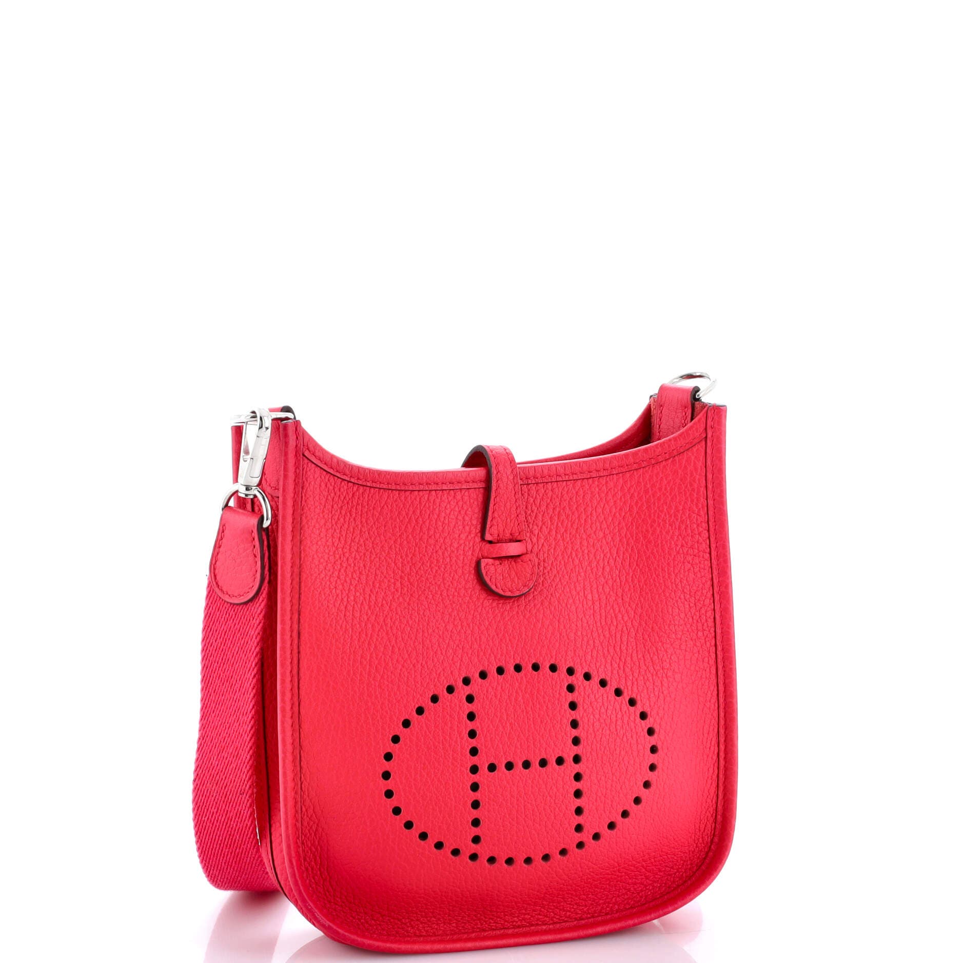 Pre-Owned Hermes Evelyne Bag Gen III Clemence TPM, Alternate, color, Rose Extreme