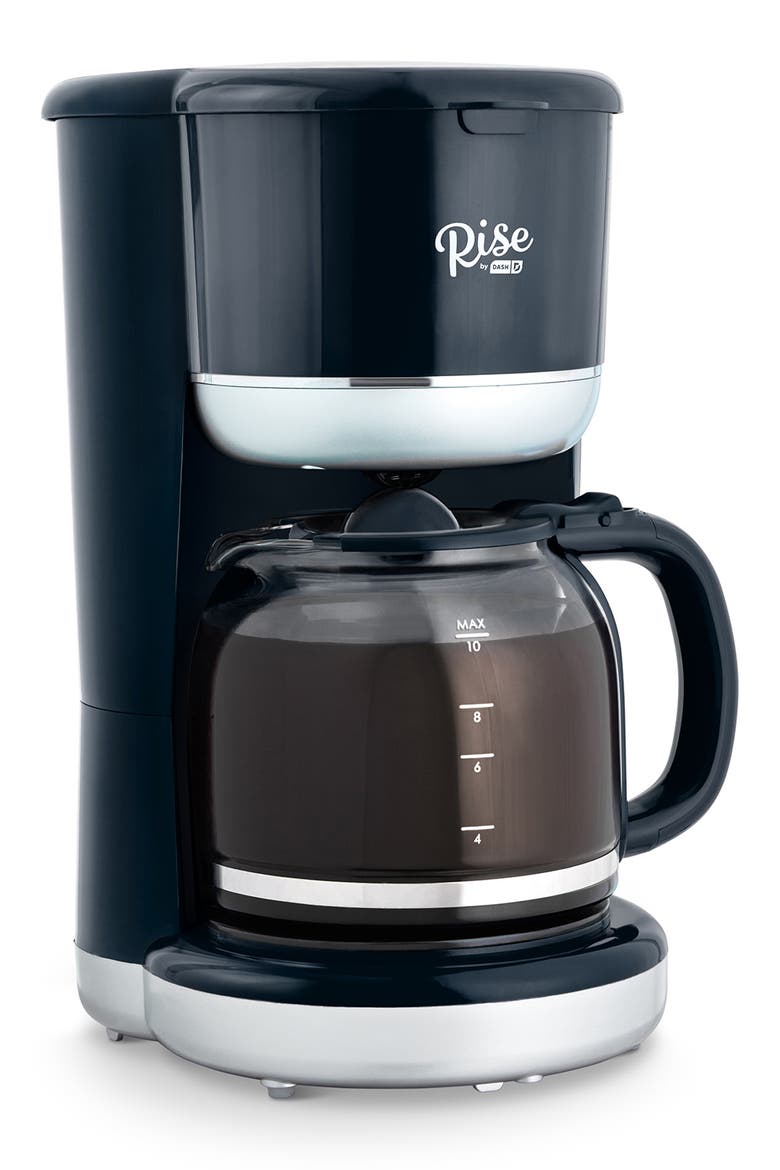 Rise by Dash 10-Cup Coffee Maker, Main, color, BLACK