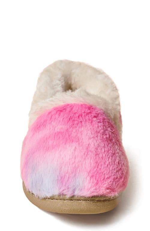 Minnetonka Kids' Daina Faux Fur Lined Slipper In Pink