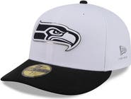 New Era Men's New Era  White/Black Seattle Seahawks 2026 NFL Draft Pre-Curved 59FIFTY Fitted Hat