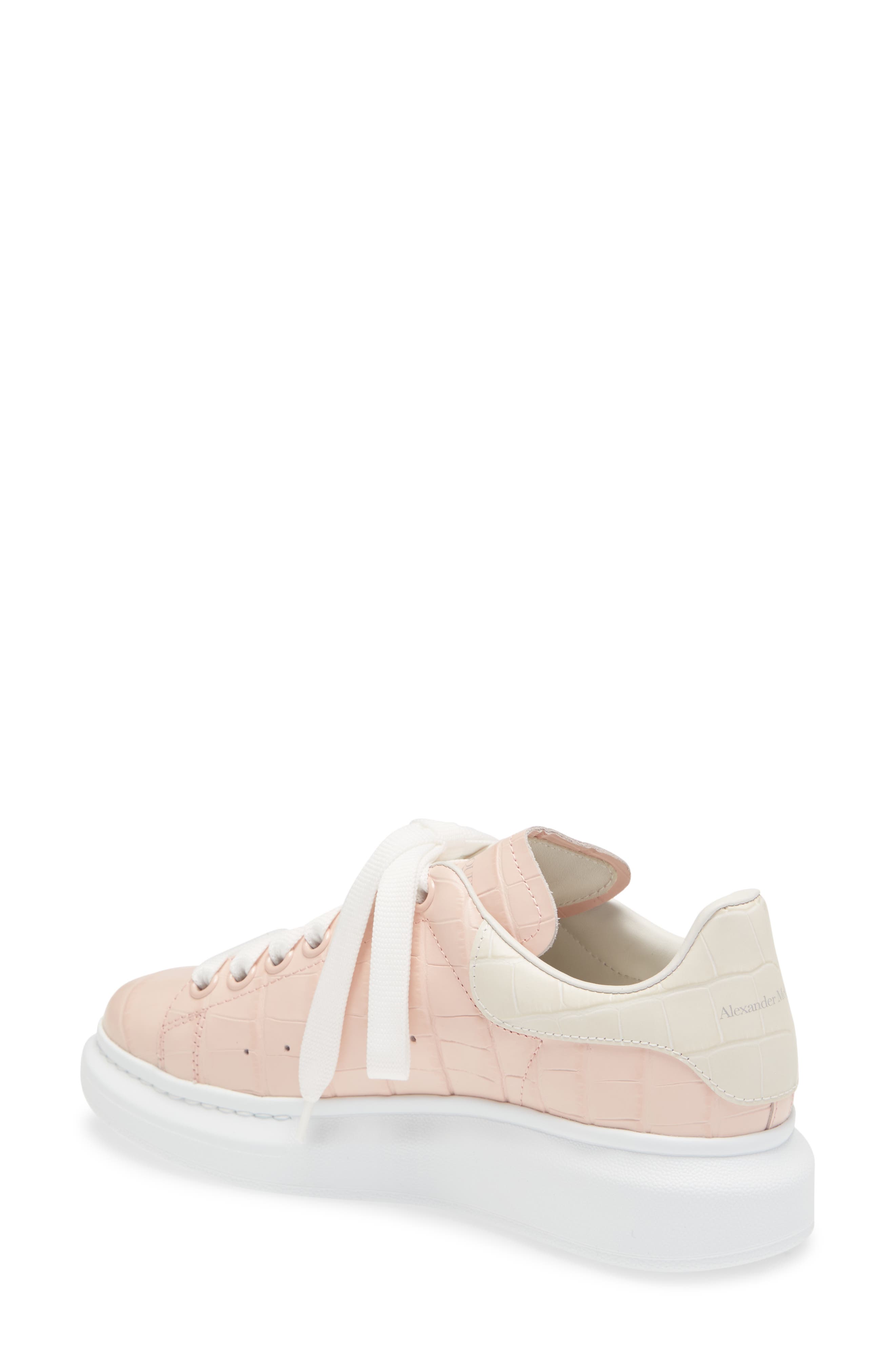 Alexander McQueen Oversize Sneaker, Alternate, color, PINK/ WHITE