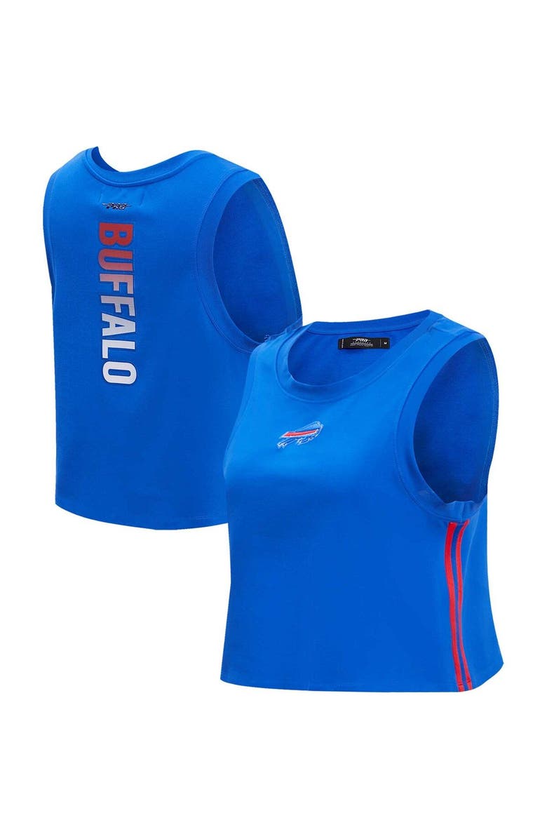 PRO STANDARD Women's Pro Standard  Royal Buffalo Bills Ombre Wordmark Classic Cropped Tank Top, Main, color, 