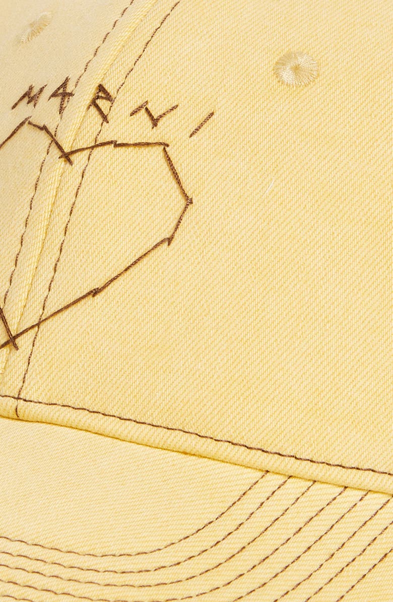 Marni Logo Embroidered Baseball Cap, Alternate, color, 