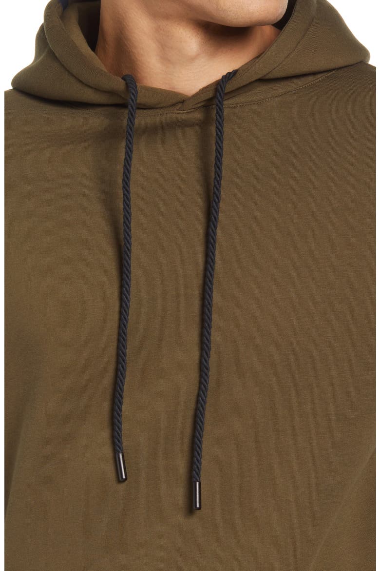 Solid Fleece Hoodie, Alternate, color, OLIVE