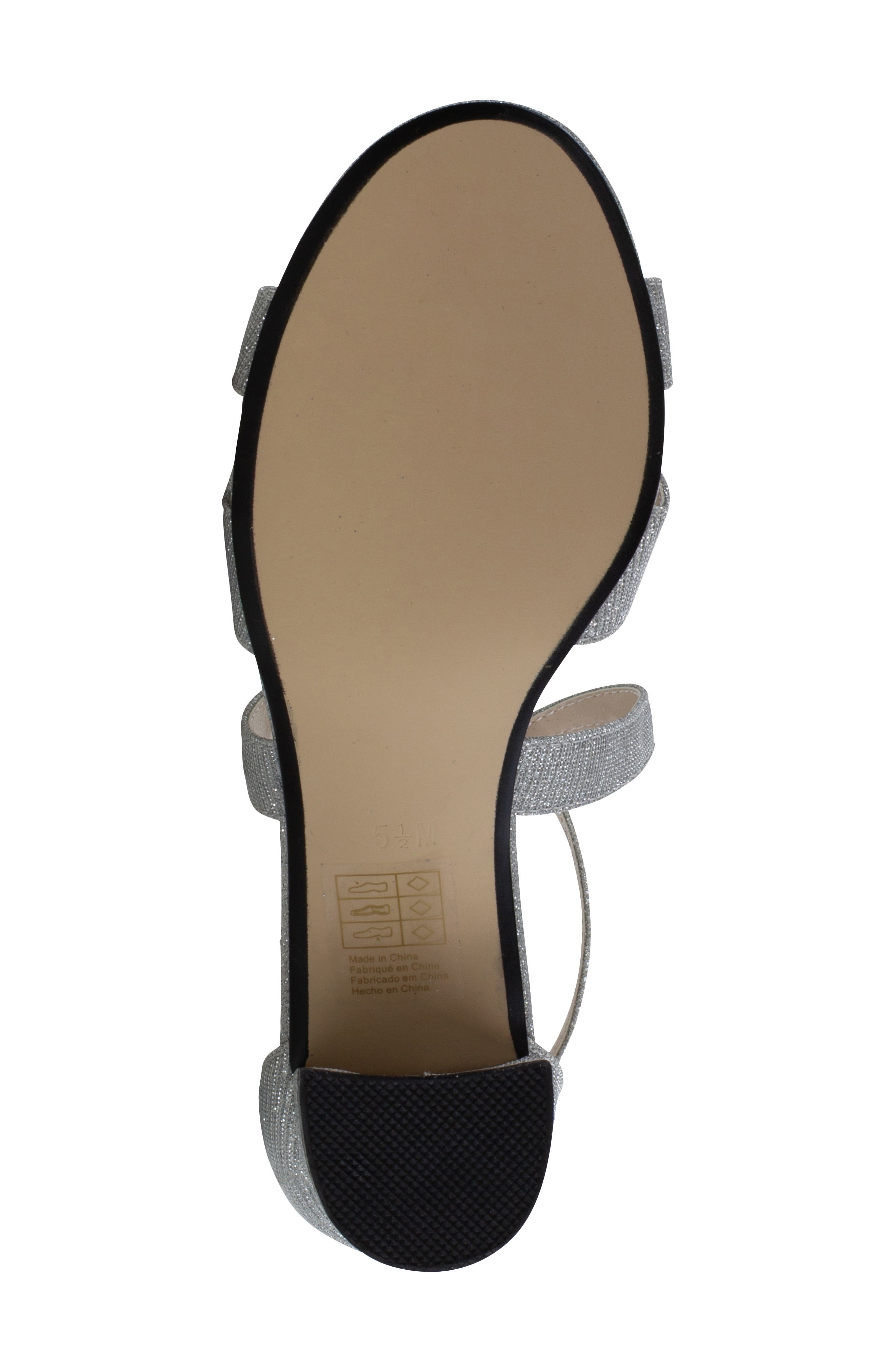 Touch Ups Audrey Block Heel Sandal, Alternate, color, Silver