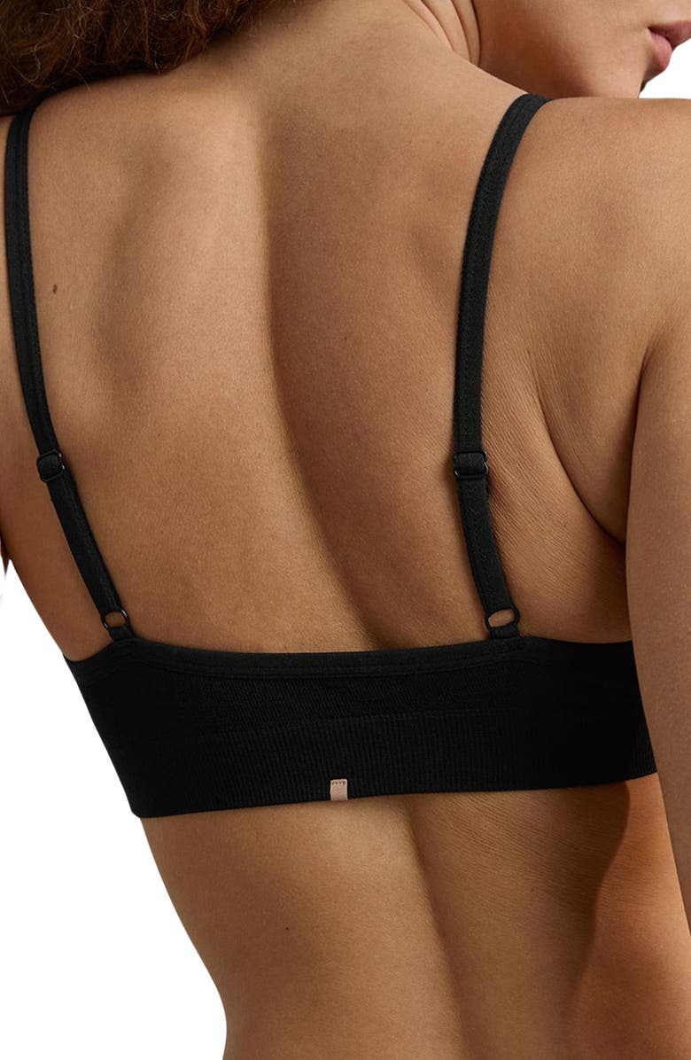 Lunya Seamless Bare Bralette, Alternate, color, Immersed Black
