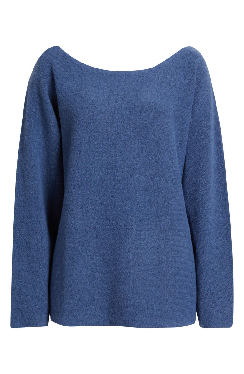 BP. Lofty Boat Neck Oversize Sweater, Alternate, color, Blue Indigo