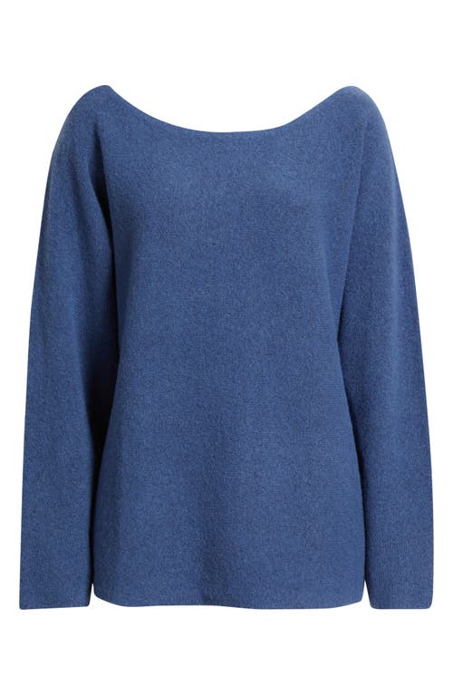 Bp. Lofty Boat Neck Oversize Sweater In Blue