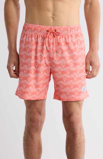 Brush Palm Waves Swim Trunks