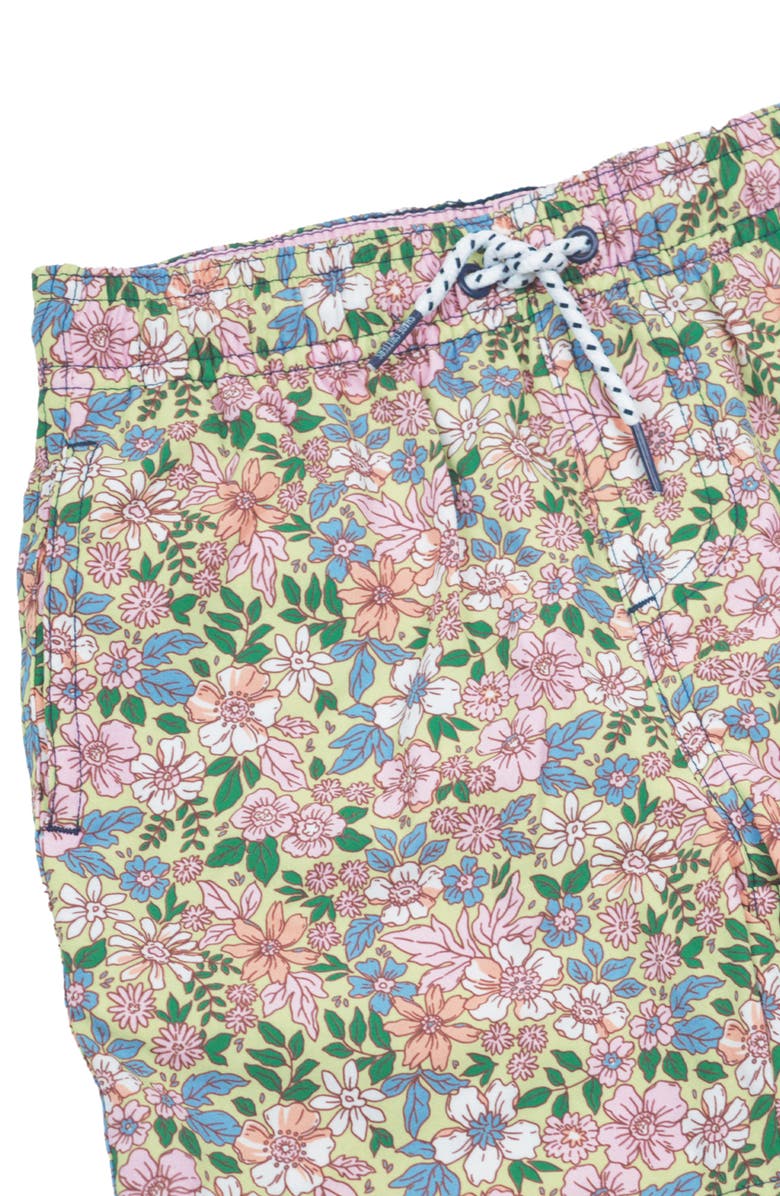 Shade Critters KIds' Citron Ditsy Swim Trunks, Alternate, color,