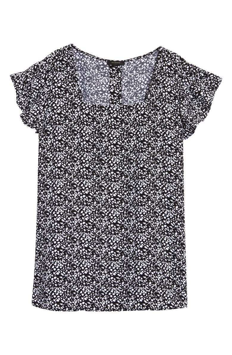 Halogen<sup>®</sup> Square Neck Flutter Sleeve Top, Main, color,
