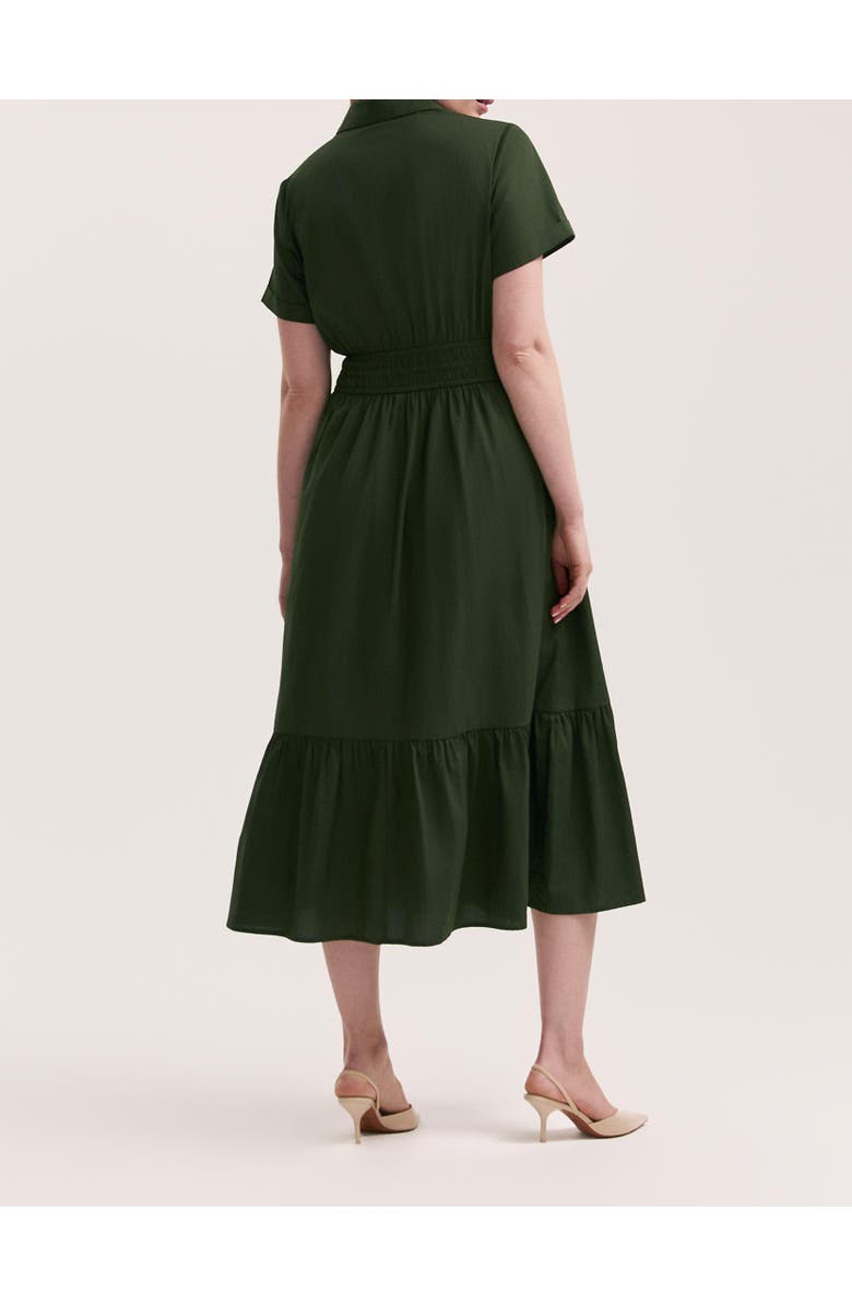 Finery London Penny Cotton Midi Shirt Dress, Alternate, color, 