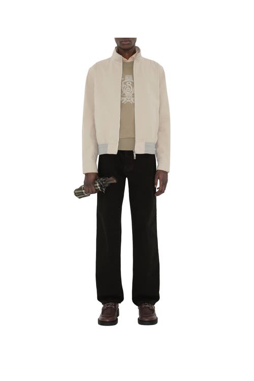 Burberry Wool B Crest Sweater In Neutral