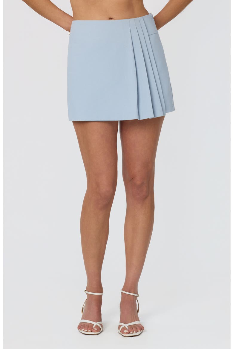 Leighton Pleated Skort, Main, color, LIGHT BLUE
