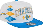 New Era Men's New Era White Los Angeles Chargers Argyle 19TWENTY Adjustable Hat
