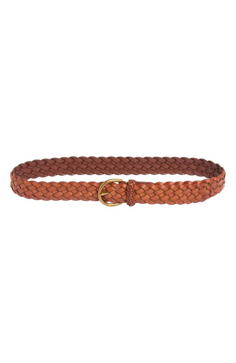 Braided Vachetta Leather Belt