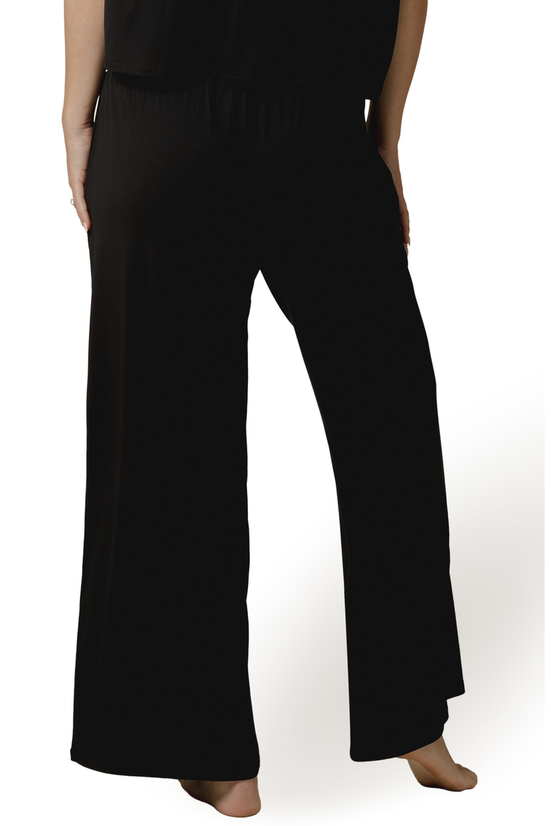 Aria Casual Lounge Pants, Alternate, color, Black