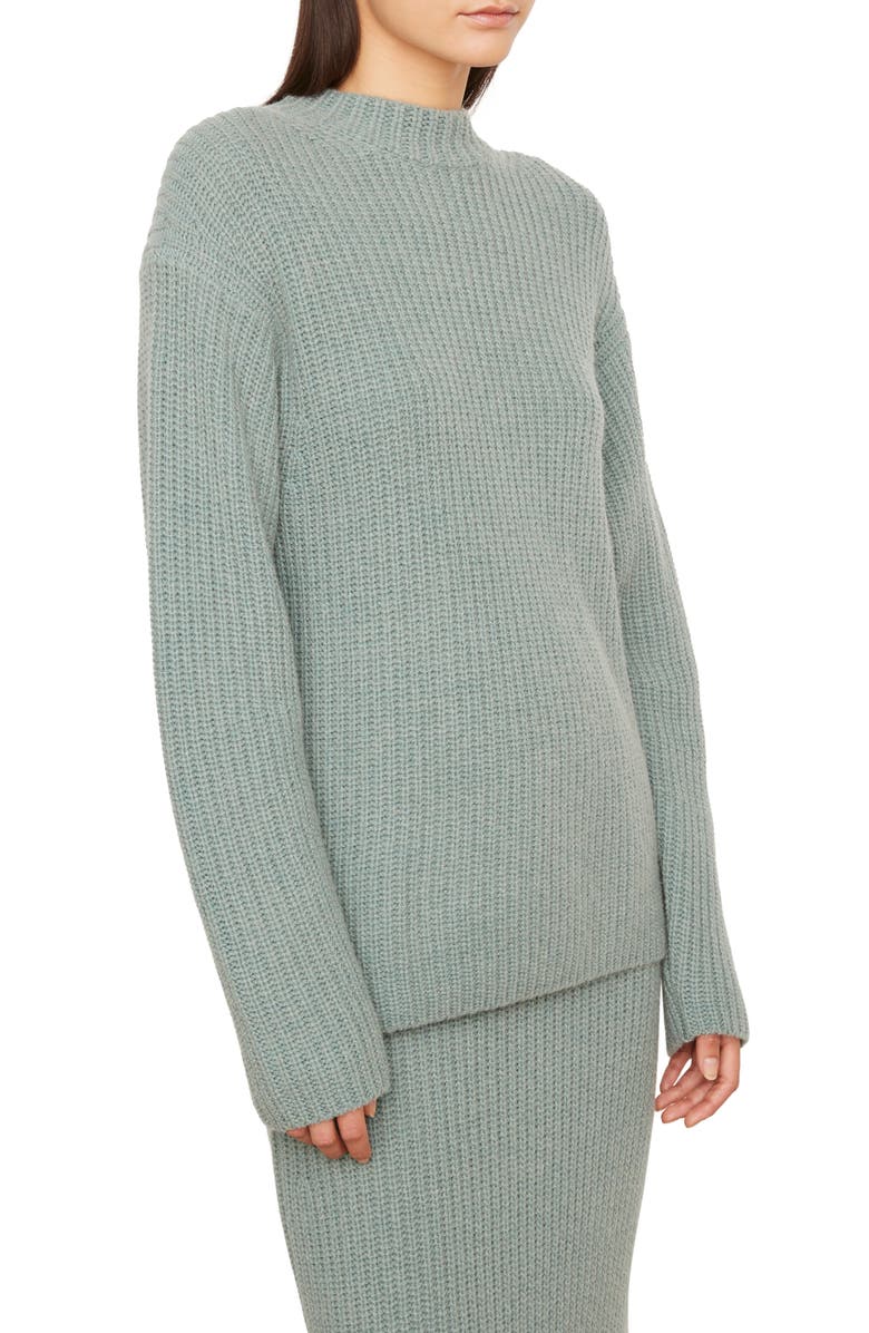 Vince Boxy Mock Neck Wool Blend Sweater, Alternate, color,