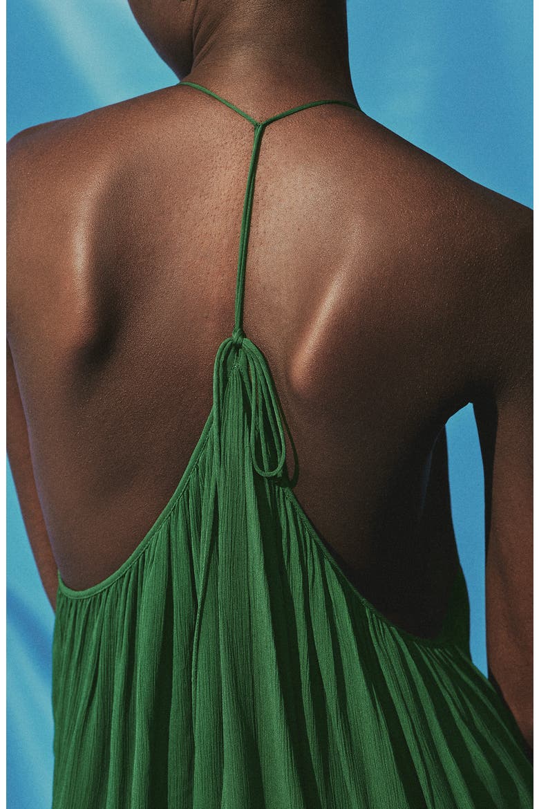 Ocean Halter Top, Alternate, color, GREEN
