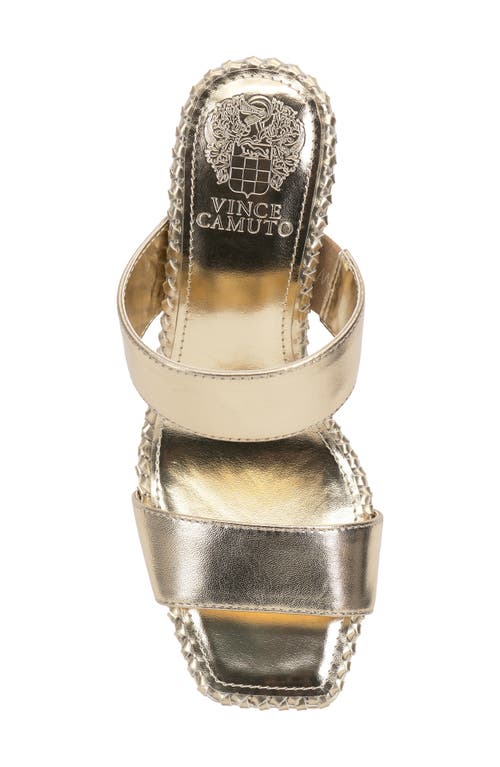 Vince Camuto Kaden Slide Sandal In Egyptian Gold