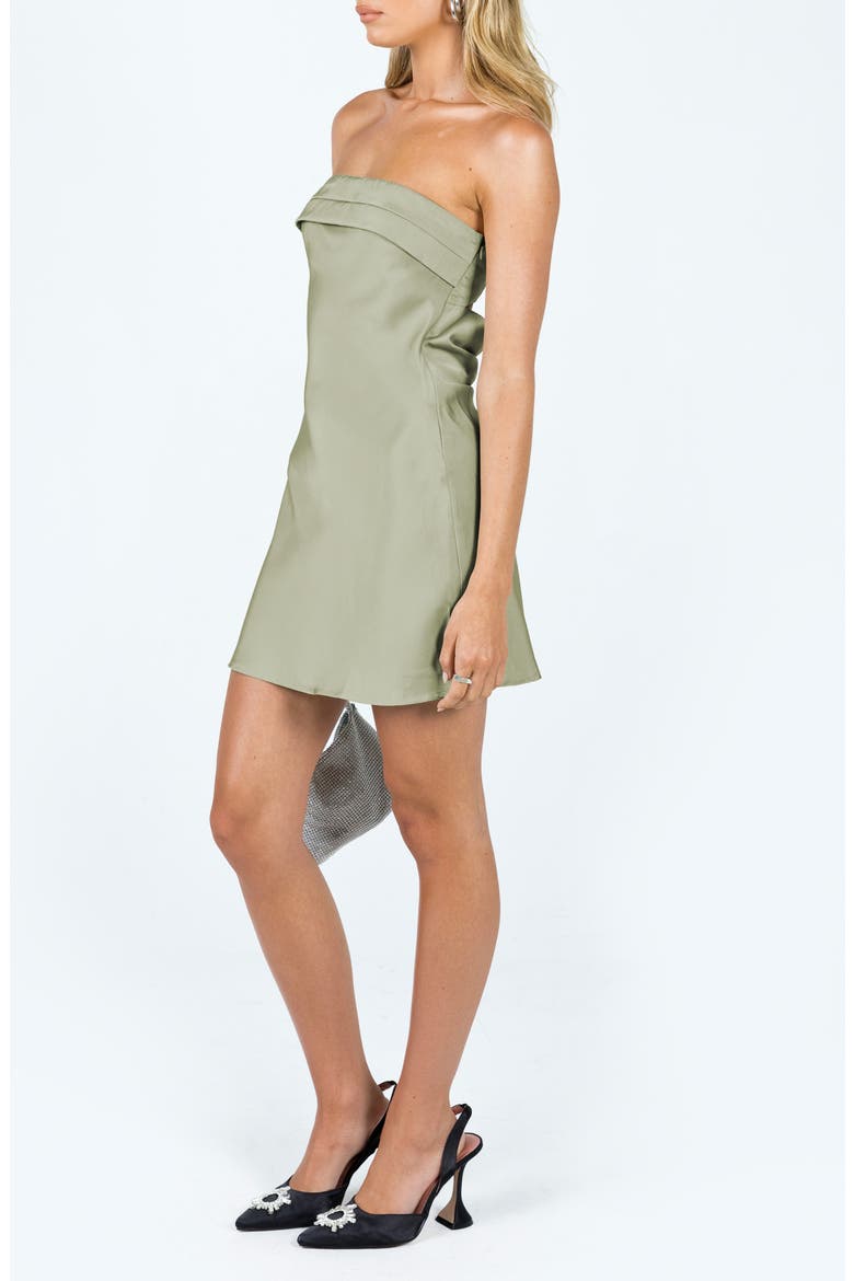 Phillipa Strapless Minidress, Alternate, color, SAGE