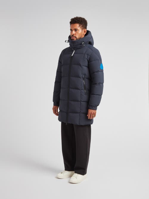 Jack1t Ez Hooded Boxed Puffer Coat In Blue