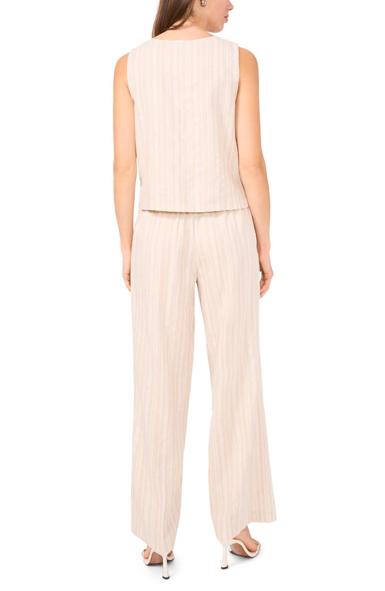 Halogen<sup>®</sup> Stripe Straight Leg Pants, Alternate, color, Almond Milk