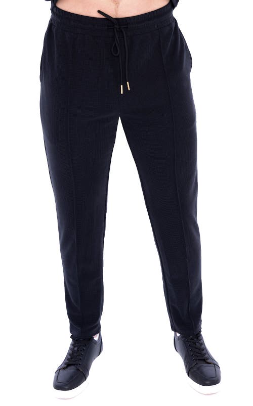 Dai Moda Norman Pintuck Knit Drawstring Pant