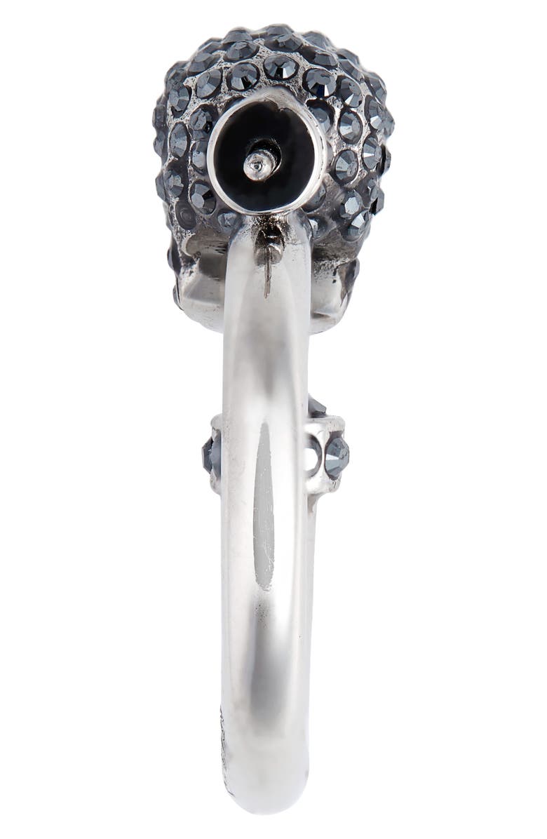 McQueen Alexander McQueen Skull Huggie Hoop Earrings, Alternate, color,