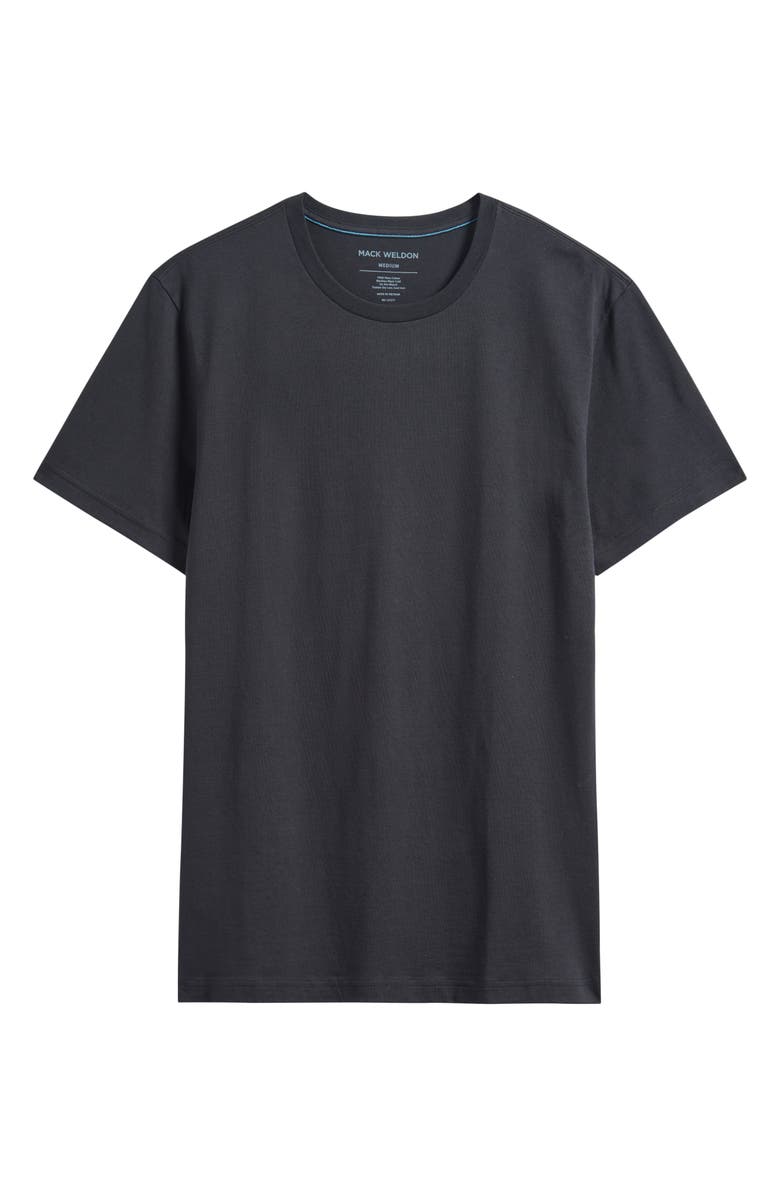 Mack Weldon Slim Fit Crewneck Pima Cotton T-Shirt, Alternate, color, True Black