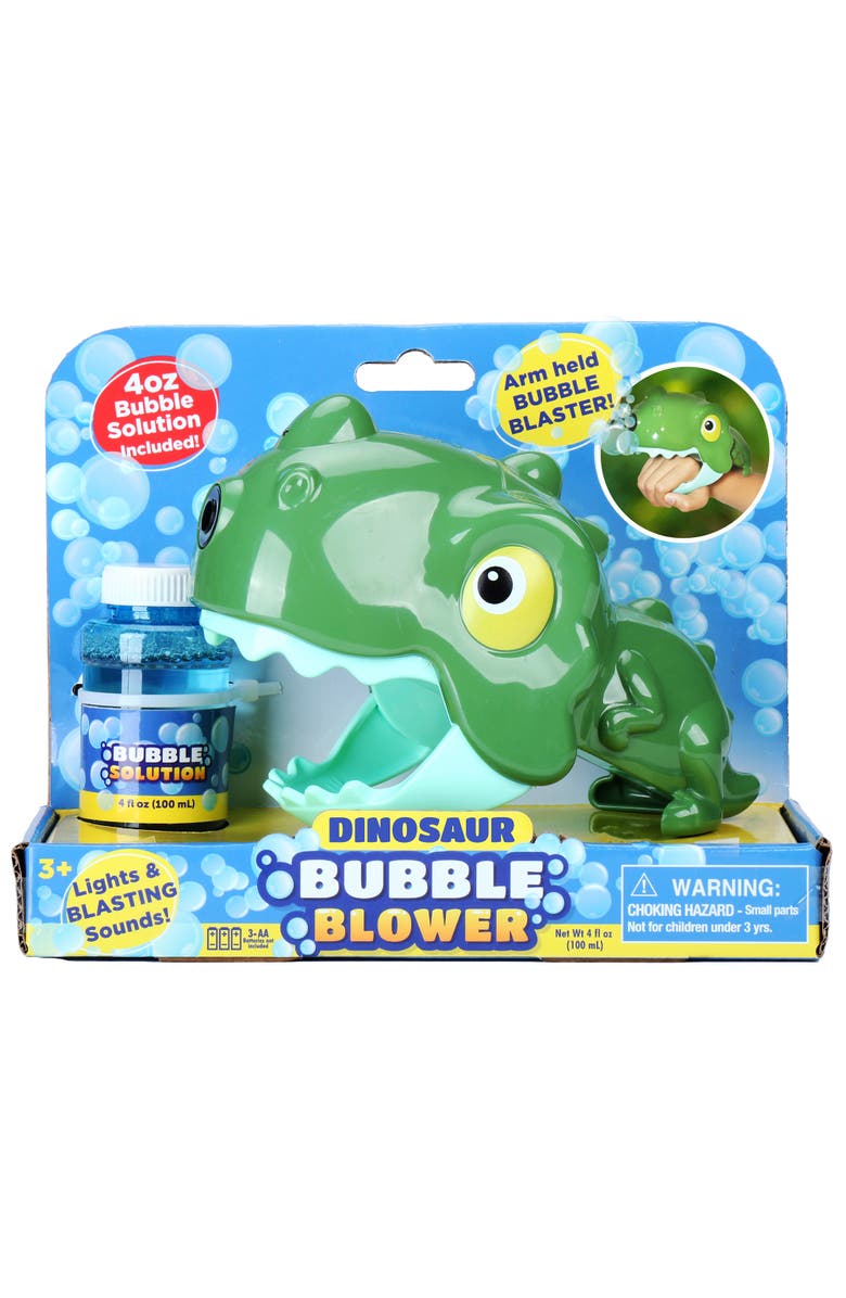 Kid Galaxy Motorized Handheld Dinosaur Bubble Blower, Main, color, Multicolored