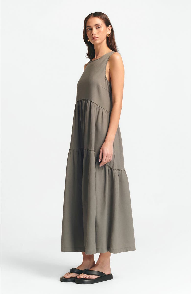 ST MRLO Remi Tiered Dress, Alternate, color, Eucalyptus