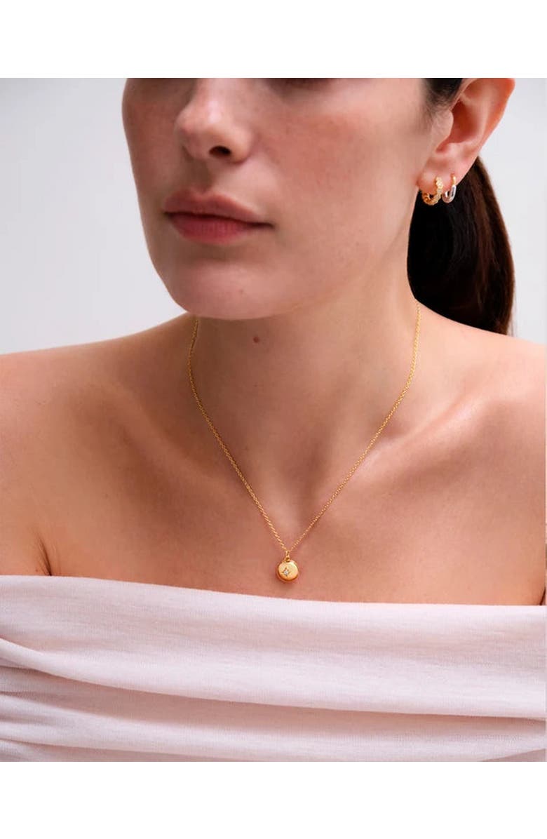 Astley Clarke Gold Biography Mini Gold Locket Necklace, Alternate, color, Gold