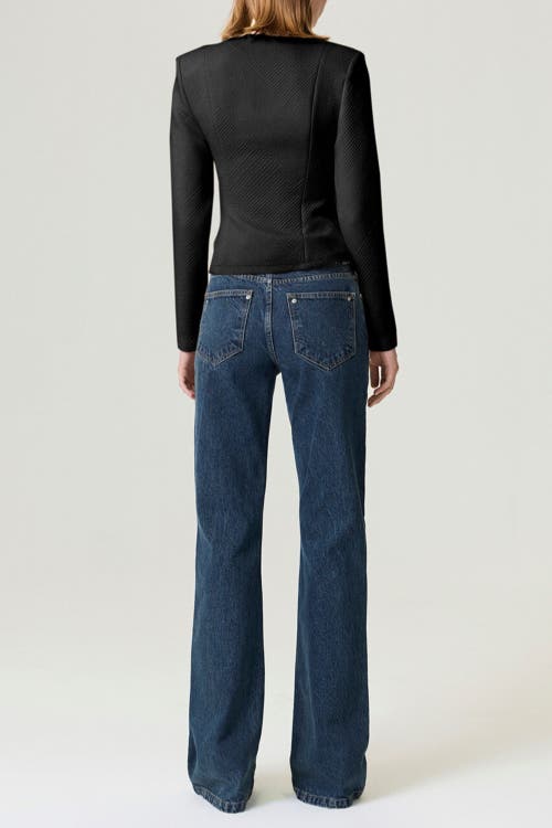 Nocturne Zippered Blouse In Black