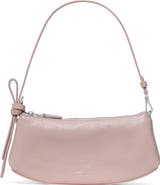 Kate Spade New York loop crinkle patent leather pochette shoulder bag